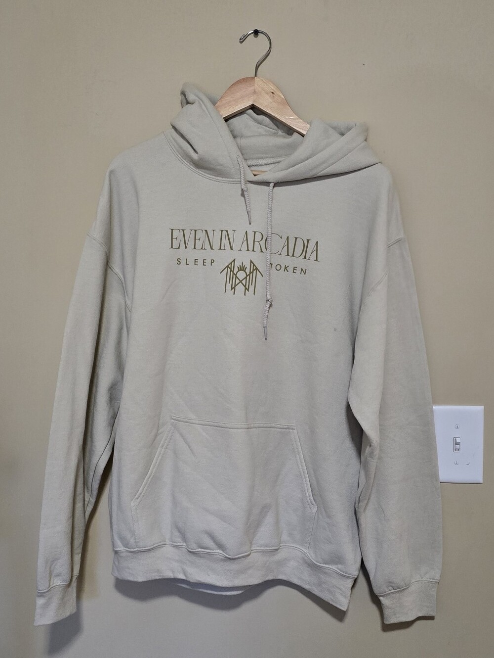 Cream Graphic Hoodie Sleep Token